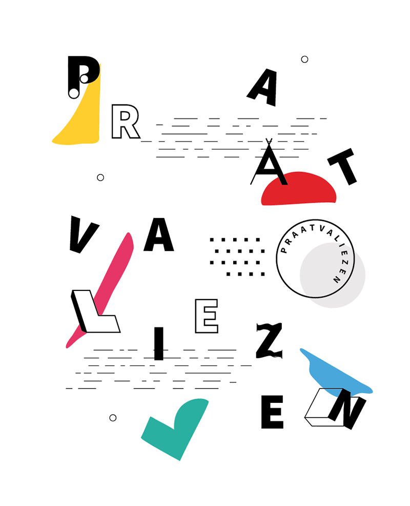 Logo Praatvaliezen voor Erfgoedcel Waasland en interwaas